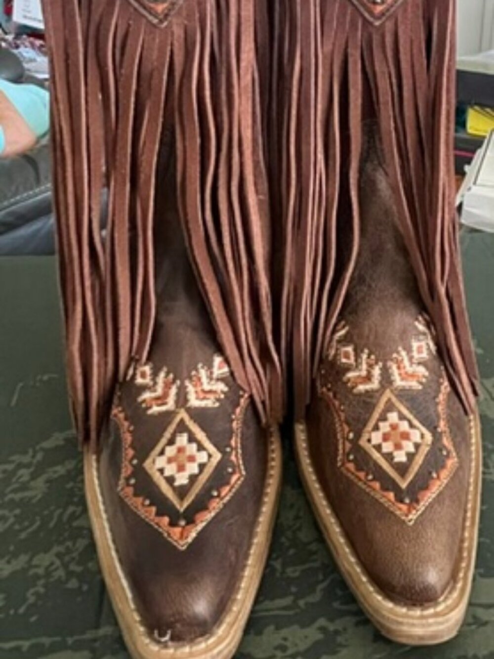 Buck & Brana Franny Leather Cowgirl Boots. New in box. Size: 7.